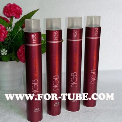 China Collapsible Aluminum Cosmetic Tube for Hair Colorant for sale