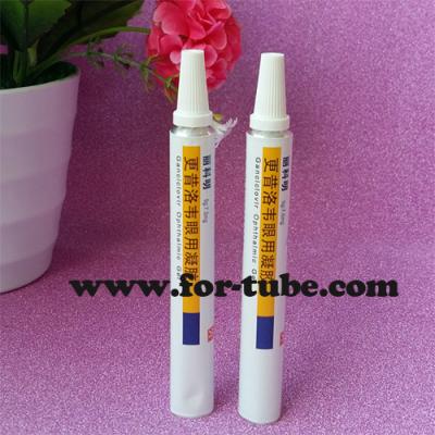 China Collapsible Aluminum Pharmaceutical Tubes with Long Nozzle for Eye Ointment for sale