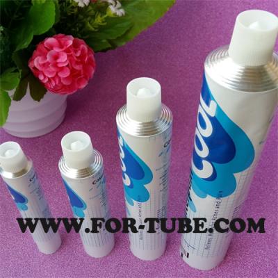 China Collapsible Aluminum Pharmaceutical Tubes with Pattern Shoulder for Foot Treatment for sale