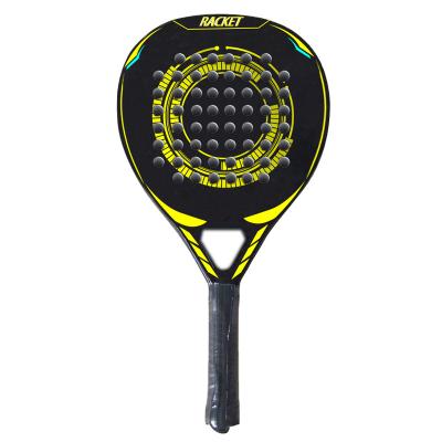 China Durable High Quality Soft EVA Multi-shape Customized Full Carbon 3K 12K 18K Padel Racket for sale