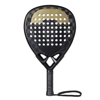 China Game Playing Tennis Racket OEM EVA Customized Glass Fiber Full Carbon 3K 12K 18K Soft Carbon Fiber Padel Racket for sale