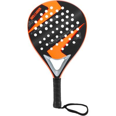 China New Design Outdoor Game Customized Full Carbon 3K 12K 18K Padel Racket For Professional Training for sale