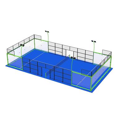 China Tennis Factory Padel Tennis Court Lawn Panorama Padel Tennis Court Artificial Grass Court for sale