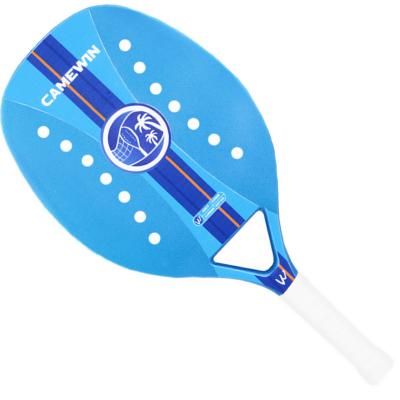 China Beach Games Camewin Kaiwei Professional Rough Outdoor PU Grip Carbon Fiber Beach Material Tennis Racket for sale