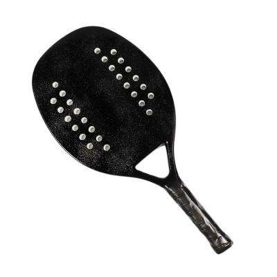 China Factory Durable Eva Memory Foam Adult Black Carbon Nox Beach Tennis Paddle Rough Outdoor Durable Racket for sale