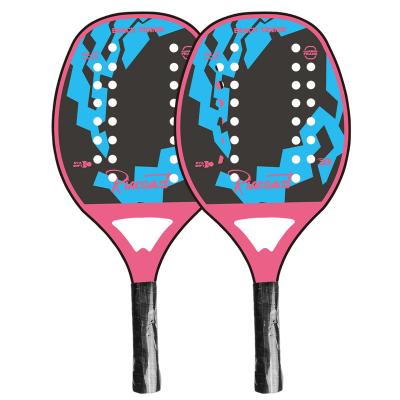 China Adult Outdoor Game Customized Soft EVA Lightweight With PU Over Grip Paddle Rackets And Beach Tennis Rackets for sale