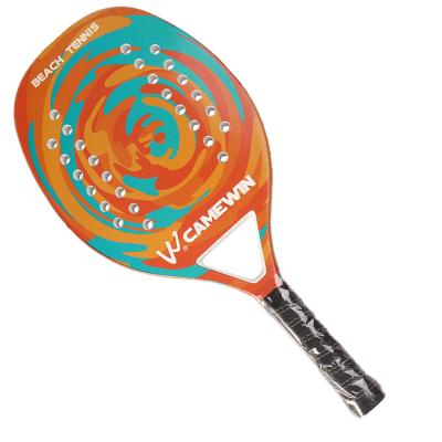 China Durable In Stock Carbon Racket Rough Outdoor Camewin Beach Tennis Sale Racket Orange Cover for sale