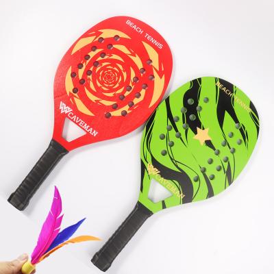 China Outdoor Sport Outdoor Exercise Factory Price Game Wooden Beach Tennis Racket For Adult for sale