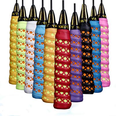 China Wholesales Anti-Slip PU Resin Fishing Grip Anti-Slip Tape Rod Tennis Racket Absorbent Badminton Racket Above Grip 0.7mm for sale