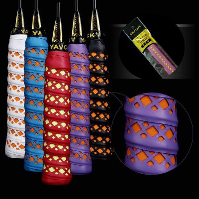 China Tennis Material Padel Keel Overgrip Band Cheap Colorful Grip PU Slip Tape Wholesale Anti Skid Badminton Anti Slip for sale