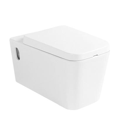 China Modern Home Small Ceramic Lavatory Toilet Wall Mount One Piece Toilet for sale