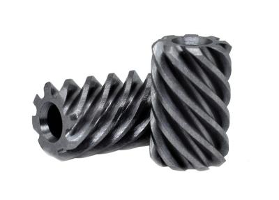 China 45° Helix Angle Steel Worm Gear  8 Teeth Steel Helical Pinion AGMA 7 For Gear Motor for sale