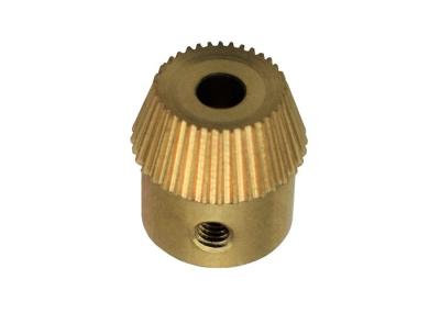 China CNC Machining Straight Bevel Gear 32T  0.3 Module CuZn40Pb2 Brass Alloy Material for sale