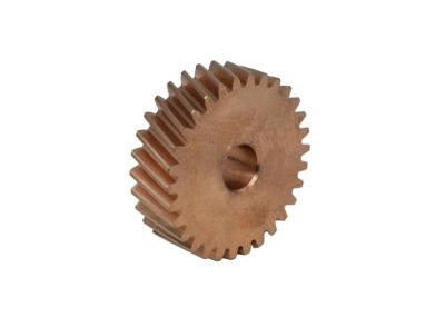 China M0.6 30 Teeth Parallel Helical Gear 20°Helix Angle CuZn12 Brone Material for sale