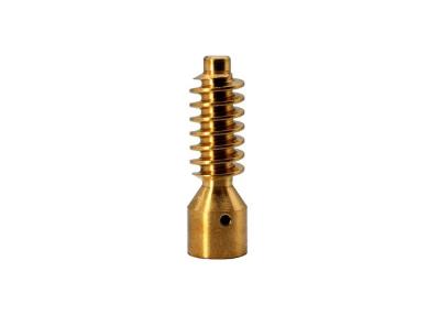 China High Precision Custom Worm Gear Parts  2 Lead 0.8 Module AGMA 7 Brass for sale