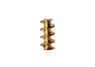 China DIN3974/ 9 Small Bronze Worm Gear Sets 4 Teeth 0.7 Module for sale