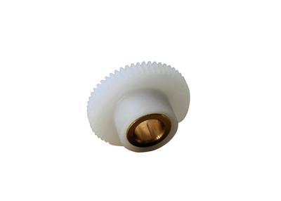 China Plastic POM Miniature Spur Gears Brass Insert 56T 0.4M 20PA AGMA 7 for sale