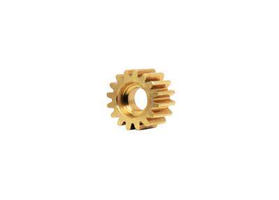 China Aluminium Bronze Miniature Spur Gear 0.5M 16T PCD 8.0 For Robotics for sale