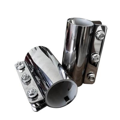 China Industry stainless steel pipe connector with rubber liner quick joint connectors fittings pe pipe coupling for sale