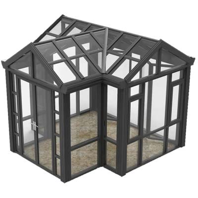 China Waterproof rustproof aluminum glass sunroom for waterproof free standing solarium sunroom furniture for sale