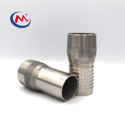 China SS304 Water Oil Gas Stainless Steel NPT kc Nipple Hose Mender King Combination Hose Nipple for sale