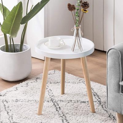 China (Other) adjustable round side table. White tray. Nightstand. Sofa and coffee table. Small spaces in the living room and bedroom for sale