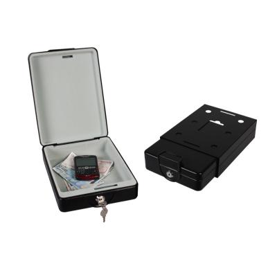 China Home Security for Cash/Coins/Inspect Security Safe Box for Car Insuring in Matte Black Color for sale