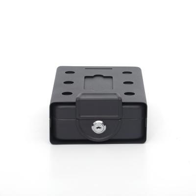 China Home Security for Cash/Coins/Inspect Security Car Safe Box for Insuring Car in Matte Black Color and Key Lock for sale