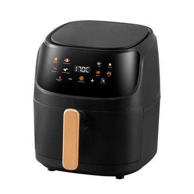 China Household Linyue Factory Wholesale Professional Custom High Quality Home Cooking Ues 5L Digital Smart Air Fryer With Touch Screen Display for sale