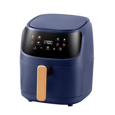 China Household Factory Cheap Price Custom Color Premium Kitchen Household 5L Pink Healthy No Oil Smart Touch Screen  Electric Digital Air Fryer for sale