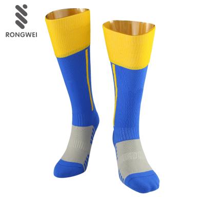 China Adult/Child Antibacterial Custom Football Boots Socks Professional Soccer Towel Knee High Sports Socks for sale