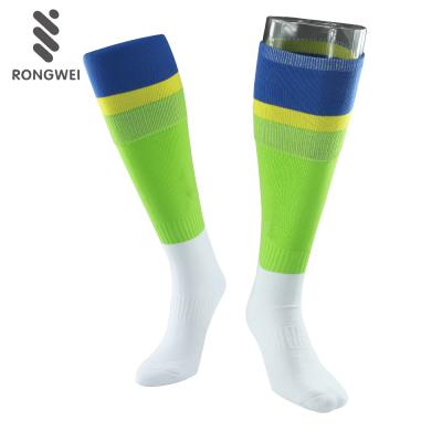 China Factory Antibacterial High Quality Custom Made Football Socks Sports Kids Rugby Running Socks for sale