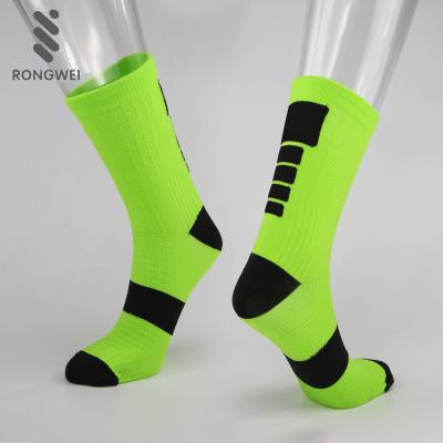 China Personality Antibacterial Welcome Design OEM Custom Men's Athletic Crew Cycling Socks for sale