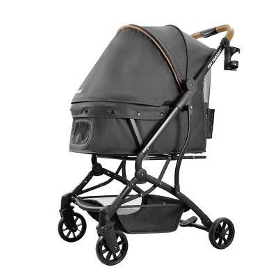 China Sustainable Luxury Pet Stroller 3 In 1 Two Way High Landscape Stroller With Carseat Dog Carriage China for sale