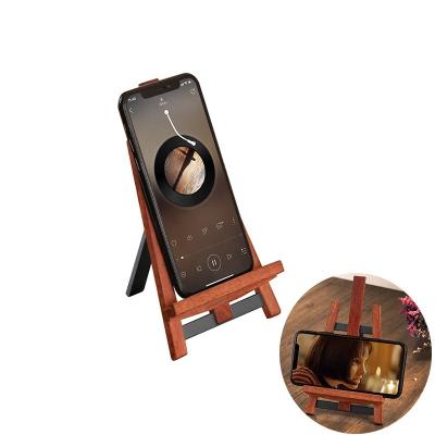 China New Color Mobile Phone Stand Wholesale Waterproof Wooden Mobile Phone Tablet Universal Phone Desk Stand for sale