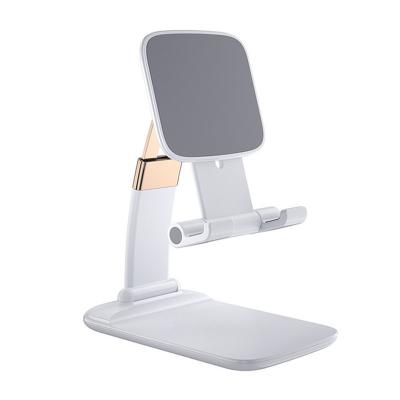 China Universal Curved Tablet Phone Holder Adjustable Foldable Mobile Phone Support Bar Desk Stand for sale