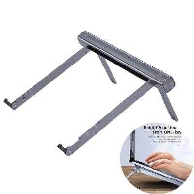 China Metal Folding Adjustable Tablet Stand Holder Laptop Lift Expansion Cooling Low Rise Laptop Stand for sale