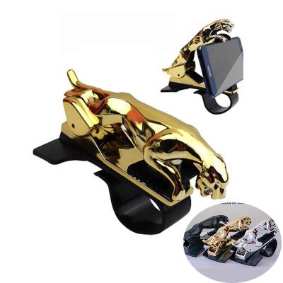 China Adjustable GPS Navigation Dashboard Leopard Design Phone Holder Car Phone Holder for sale