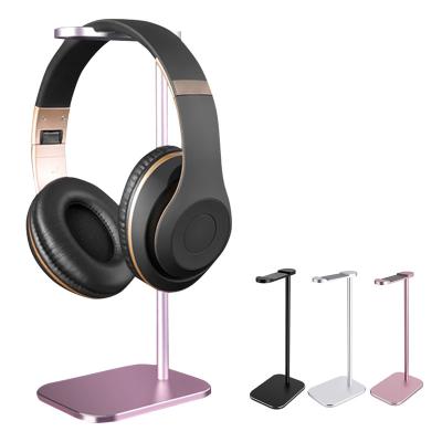 China Stability Universal Aluminum Alloy Earphone Stand Silicone Non-slip Stable Headset Earphone Desk Stand Holder for sale