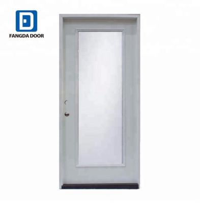 China Modern office entrance tempered glass Fangda glass steel door for sale