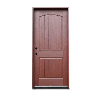 China Fangda Modern Fiberglass Entry Front Economical And Reliable Doors for sale