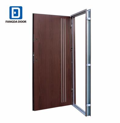 China Fangda waterproof hot sale steel interior doors with aluminum strips for sale