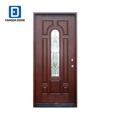 China 8 lite modern black interior glass steel doors for sale