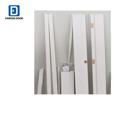 China Fangda Modern Exterior Door Frame, Primed Exterior Wood Door Jamb for sale