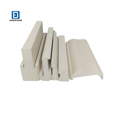 China 6 High Density Modern 9/16Primed Us Decoration WPC Door Jamb/Standard Construction Door Case With Embossed Stringer/Fiberboard/PVC for sale