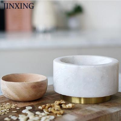 China Sustainable Retro Household Pounding Garlic Grind Pounding Medicine Thickening Stone Mortar Garlic Pestle Set Marble Garlic Pounder for sale