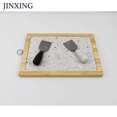 China Sustainable Wholesale High Quality Latest Design Combination Of Bamboo And Marble Cutting Board for sale