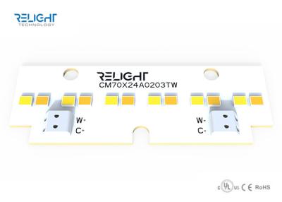 China Dual Color Linear Dimmable LED Module 120 Degee Beam Zhaga Board 70x24mm 1W for sale