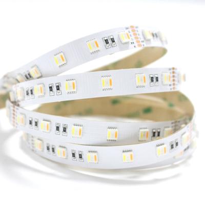 China DC12V/24V CCT2700K-6500K 60pcs/m PVC Material SMD 5050RGB LED Strip for sale