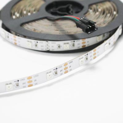 China Addressable 5050 RGB LED Strip 5V WS2812 WIFI Controller RGB Strip Light for sale